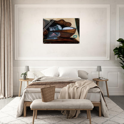 The buffet of  Catalan  - Pablo Picasso Acrylic Print - 70x100 cm / 28x40″ inches