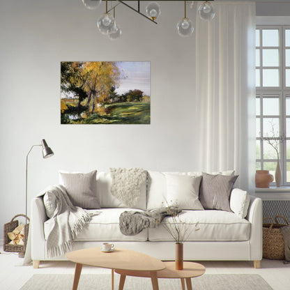 Landscape at Broadway - John Singer Sargent Brushed Aluminum Print - 70x100 cm / 28x40 inches | John Singer Sargent Aluminum Print | John Singer Sargent Prints