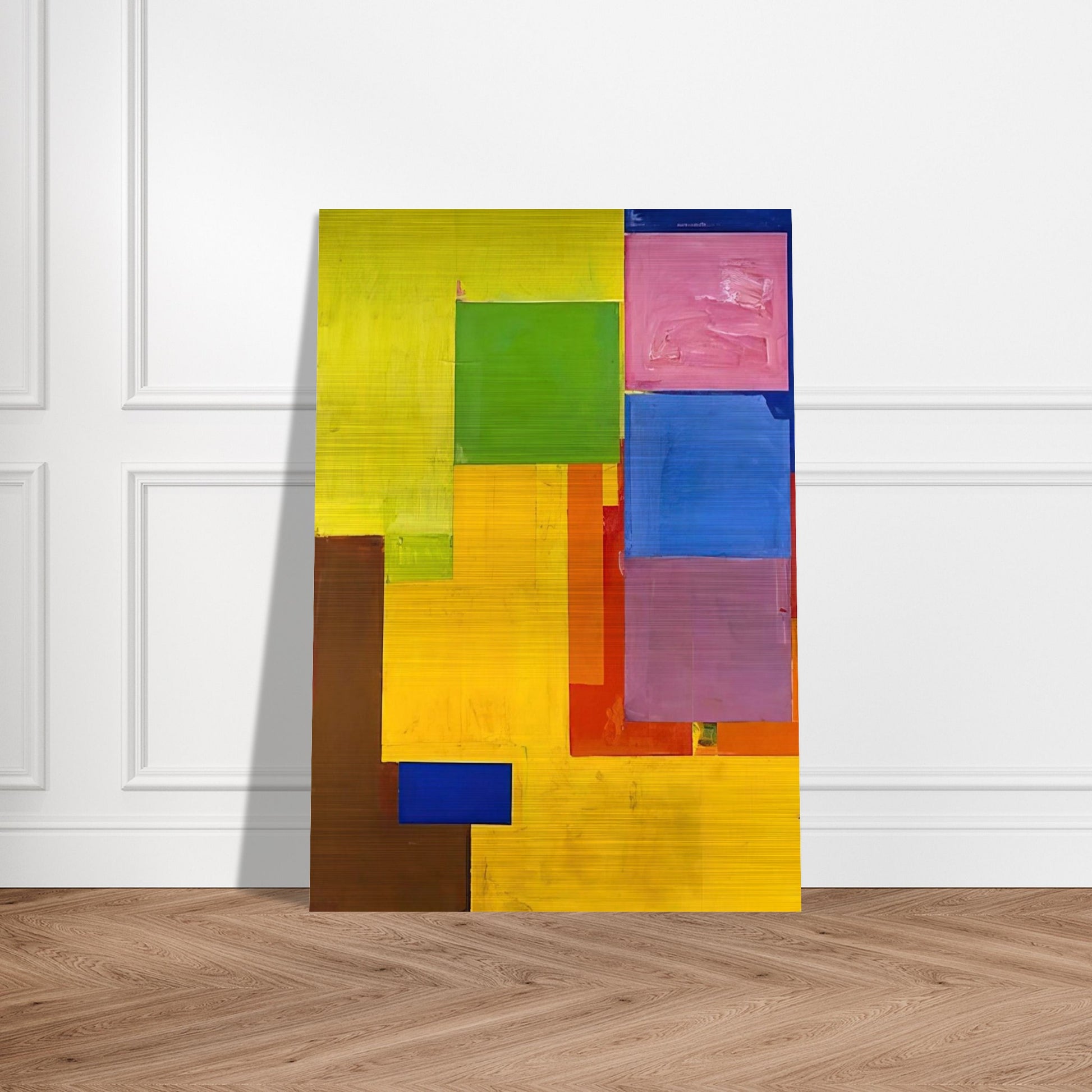 Veluti in Speculum - Hans Hofmann Brushed Aluminum Print - 70x100 cm / 28x40 inches | Hans Hofmann Aluminum Print | Hans Hofmann Prints