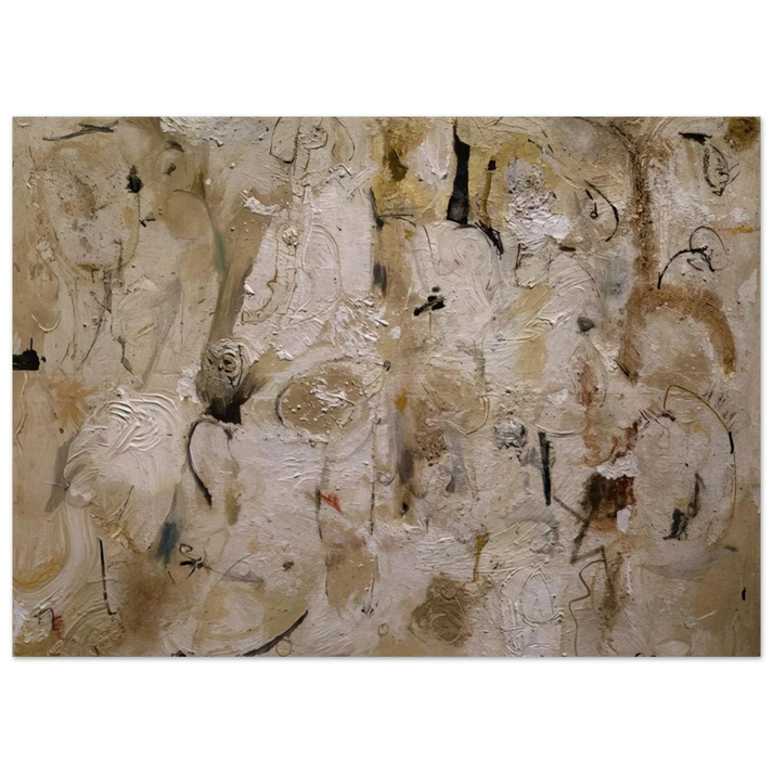 Helen Frankenthaler - Painted on 21st Street - 1951 Wall art - 15x20 cm / 6x8 inches - Premium Wooden Framed Poster With Fine Art Paper-canvas - Black frame