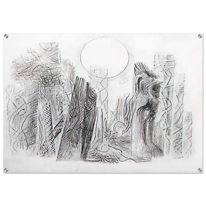 Petrified Forest - Max Ernst Acrylic Print - 70x100 cm / 28x40″ inches | Max Ernst Wall Art | Max Ernst Prints