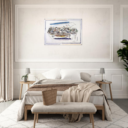 Stonington Maine - 1923 - John Marin Acrylic Print - 70x100 cm / 28x40″ inches | John Marin Wall Art | John Marin Prints