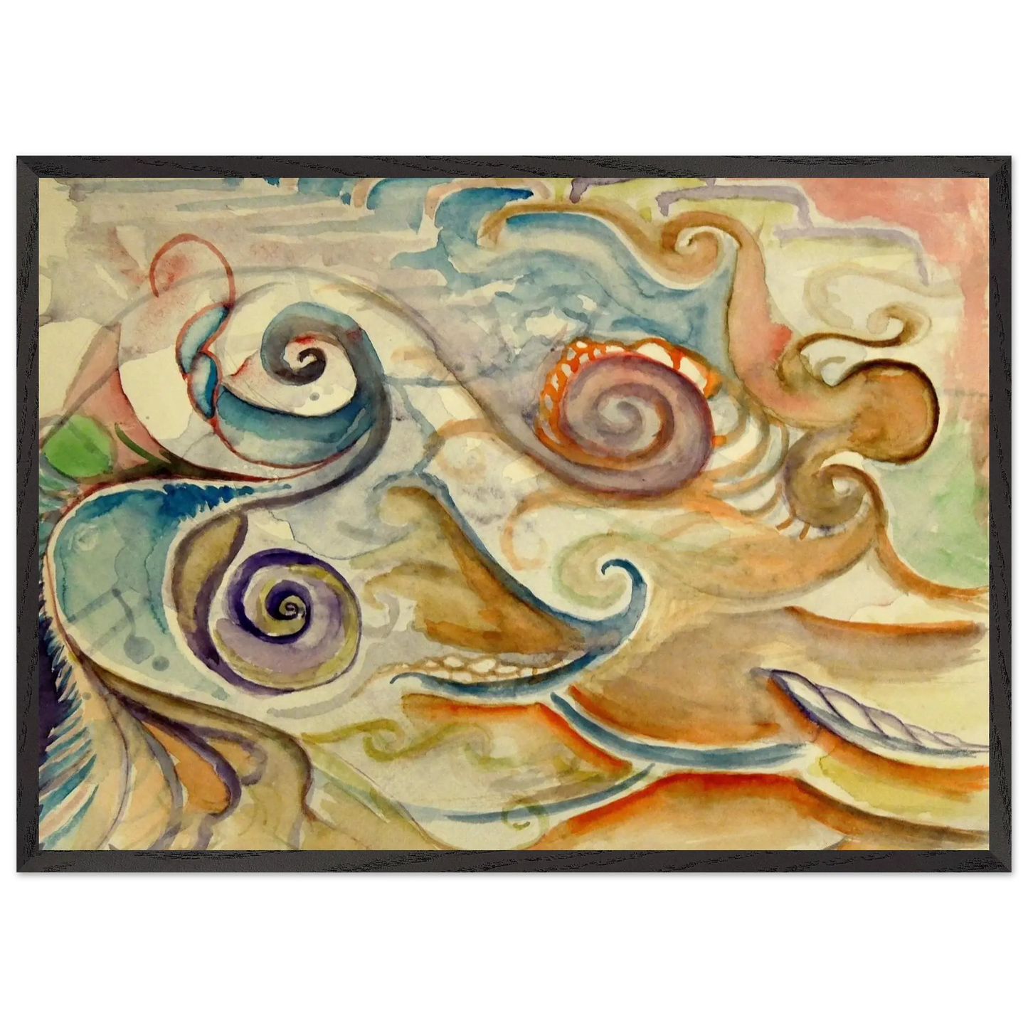 Walter Inglis Anderson - Walter Anderson Wall art - 40x50 cm / 16x20 Inches - Premium Wooden Framed Poster With Fine Art Paper - White frame