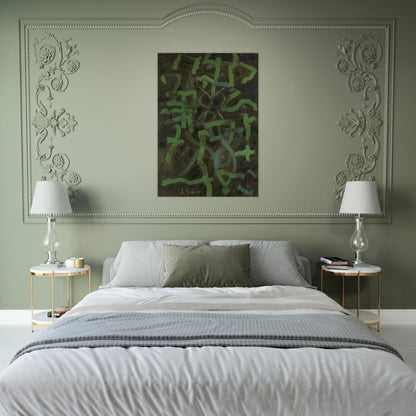 Green - 1948 - Bradley Walker Tomlin Brushed Aluminum Print - 70x100 cm / 28x40 inches | Bradley Walker Tomlin Aluminum Print | Bradley Walker Tomlin Prints