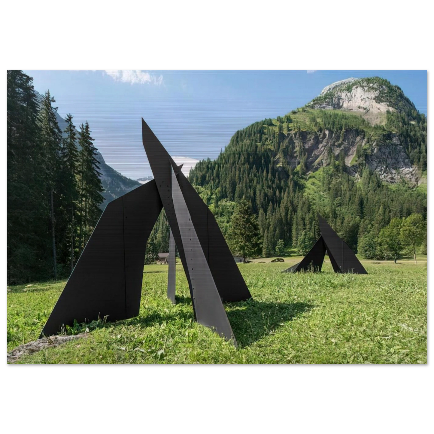 FOUR PLANES ESCARPE 1967 - Alexander Calder Brushed Aluminum Print - 70x100 cm / 28x40 inches | Alexander Calder Aluminum Print | Alexander Calder Prints