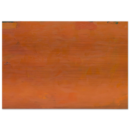 Untitled Orange Painting - 1955 - Robert Ryman Brushed Aluminum Print - 70x100 cm / 28x40 inches | Robert Ryman Aluminum Print | Robert Ryman Prints