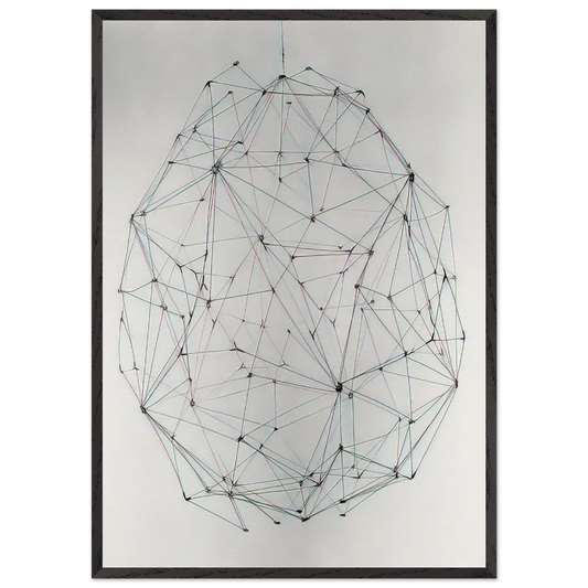 Esfera N 5 - 1977 - Gego 70x100 cm / 28x40 inches Framed Art Print – Black Wooden Frame
