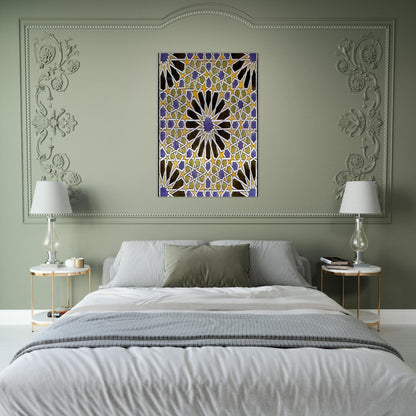 MURAL MOSAIC IN THE ALHAMBRA - MC Escher Brushed Aluminum Print - 70x100 cm / 28x40 inches | MC Escher Aluminum Print | MC Escher Prints