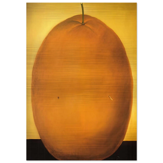 ORANGE - Fernando Botero Brushed Aluminum Print - 70x100 cm / 28x40 inches | Fernando Botero Aluminum Print | Fernando Botero Prints