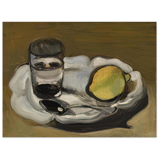 Henri Matisse - STILL LIFE WITH LEMON 1917  75x100 cm / 30x40inches Fine Art Poster