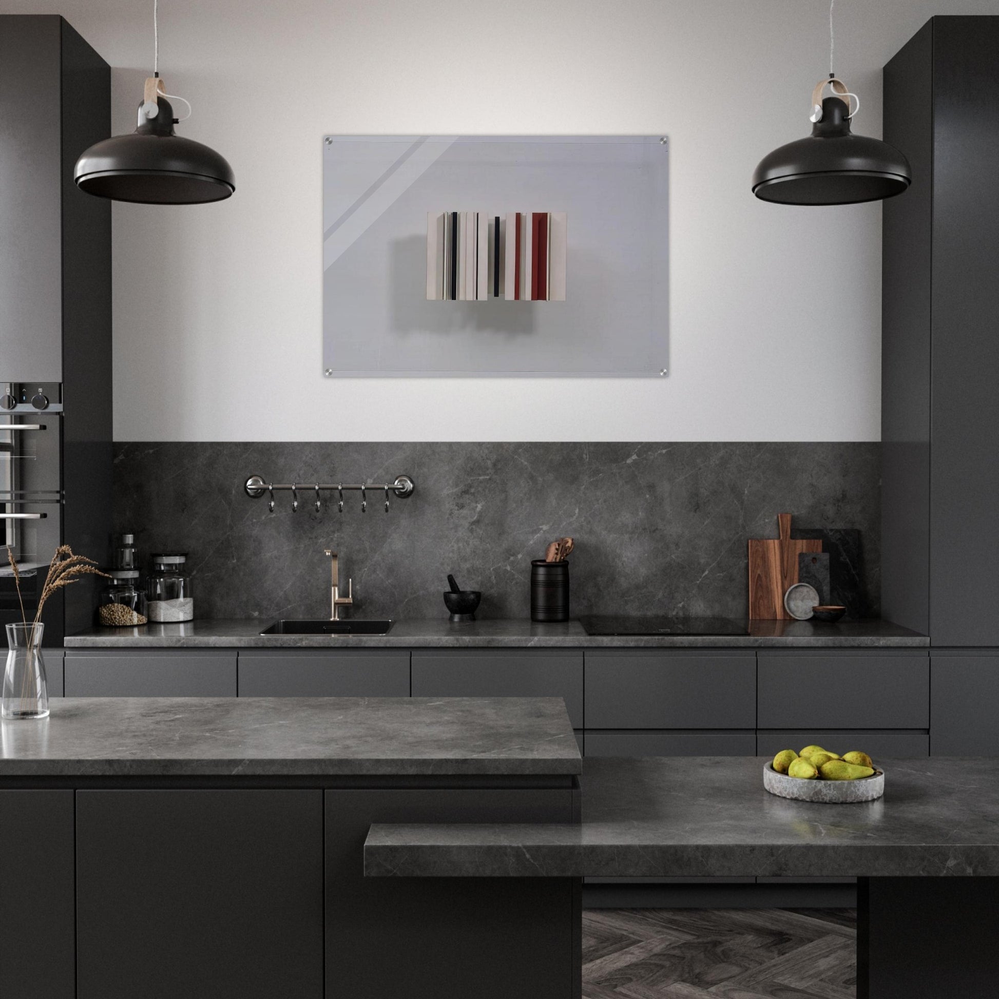 RELIEF CONSTRUCTION IN WHITE BLACK AND MAROON 1963 - Victor Pasmore Acrylic Print - 70x100 cm / 28x40″ inches