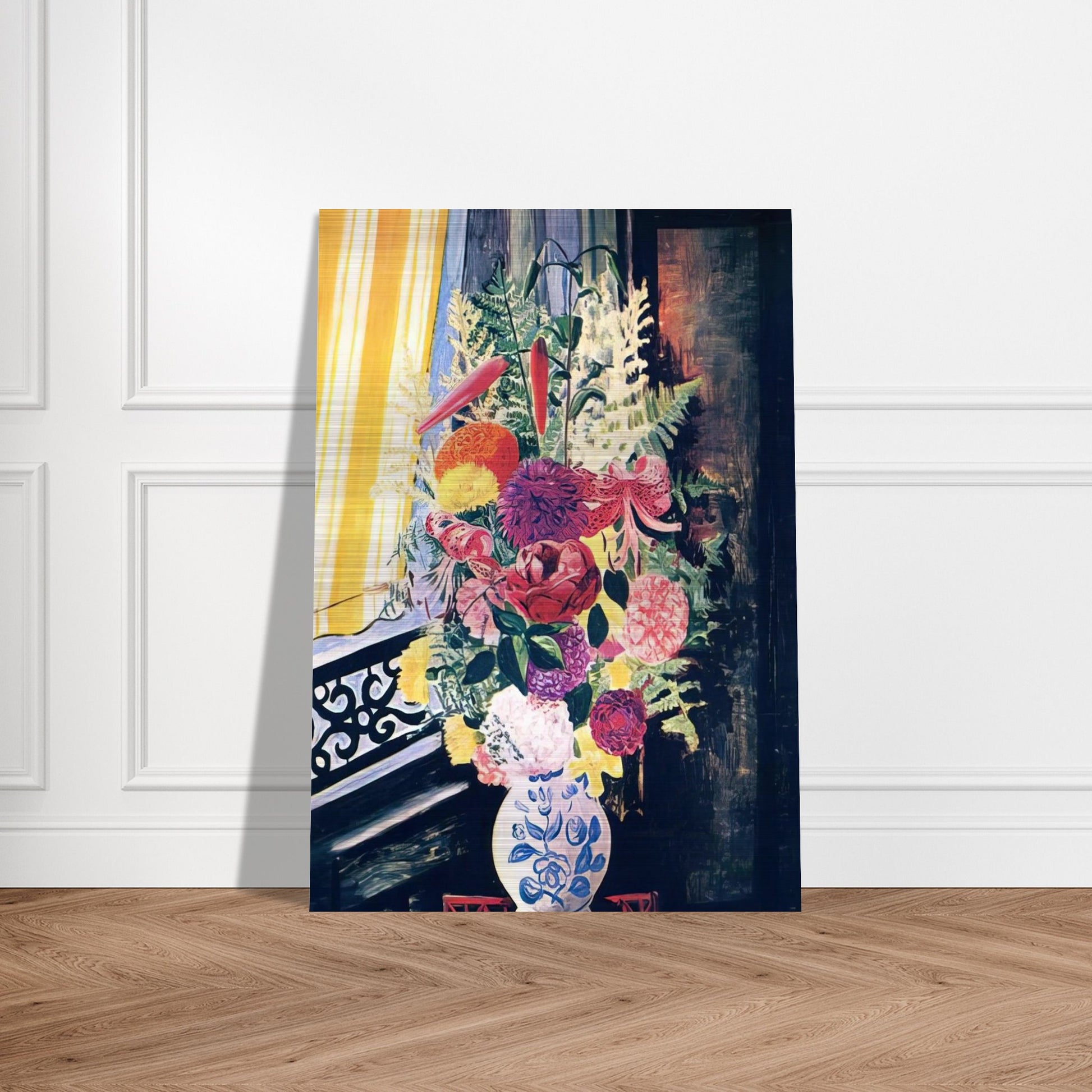 BOUQUET OF VARIOUS FLOWERS 1927 - Moise Kisling Brushed Aluminum Print - 70x100 cm / 28x40 inches | Moise Kisling Aluminum Print | Moise Kisling Prints