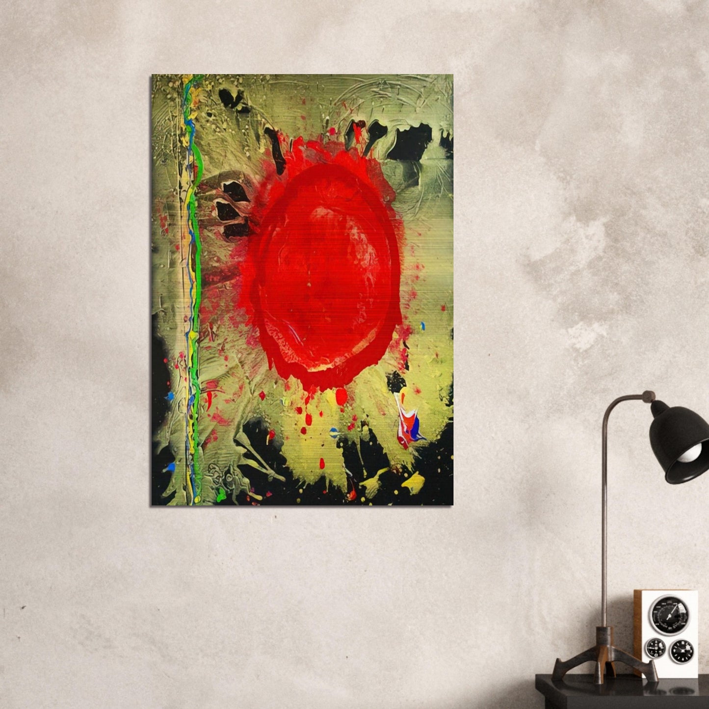 Warrior Universe - 2010 - John Hoyland Brushed Aluminum Print - 70x100 cm / 28x40 inches | John Hoyland Aluminum Print | John Hoyland Prints