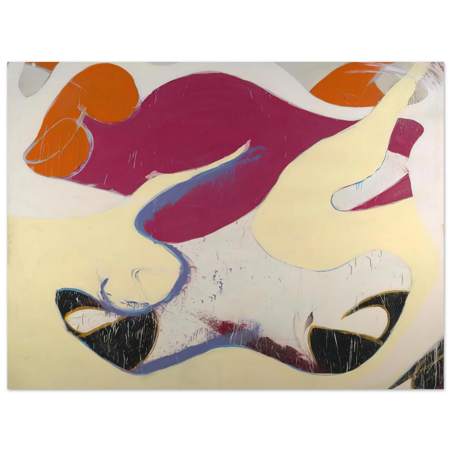 Norman Bluhm - Dido - 1973  75x100 cm / 30x40inches Fine Art Poster