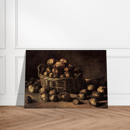 Basket of Potatoes - Vincent van Gogh Brushed Aluminum Print - 70x100 cm / 28x40 inches | Vincent van Gogh Aluminum Print | Vincent van Gogh Prints