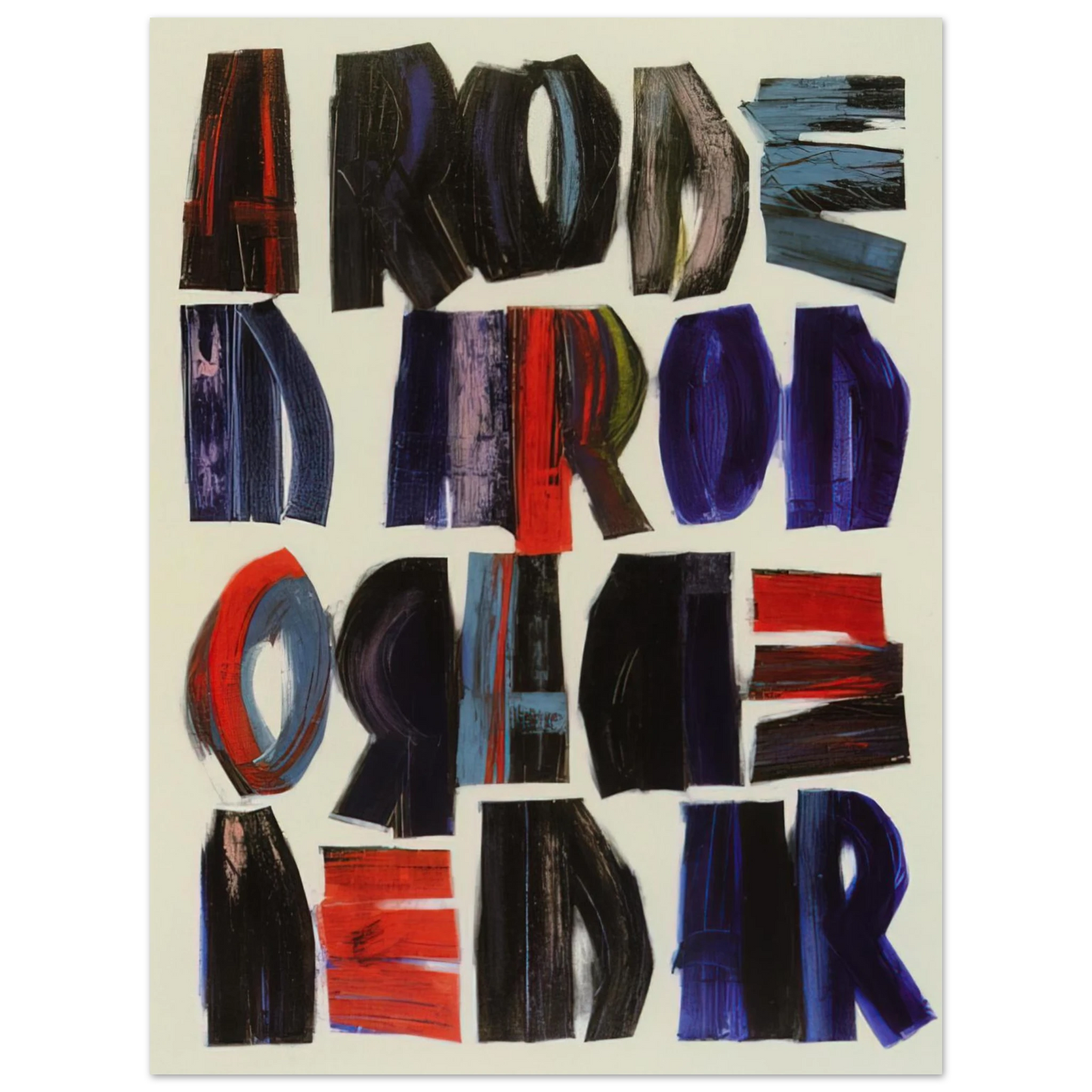 Joao Vieira - Uma rosa ÃƒÂ© - 1968  75x100 cm / 30x40inches Fine Art Poster