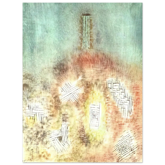 Paul Klee - THE COLUMN 1926  75x100 cm / 30x40inches Fine Art Poster