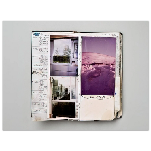 Dieter Roth - 1994 Notebook  Diary detail - 1994  75x100 cm / 30x40inches Fine Art Poster