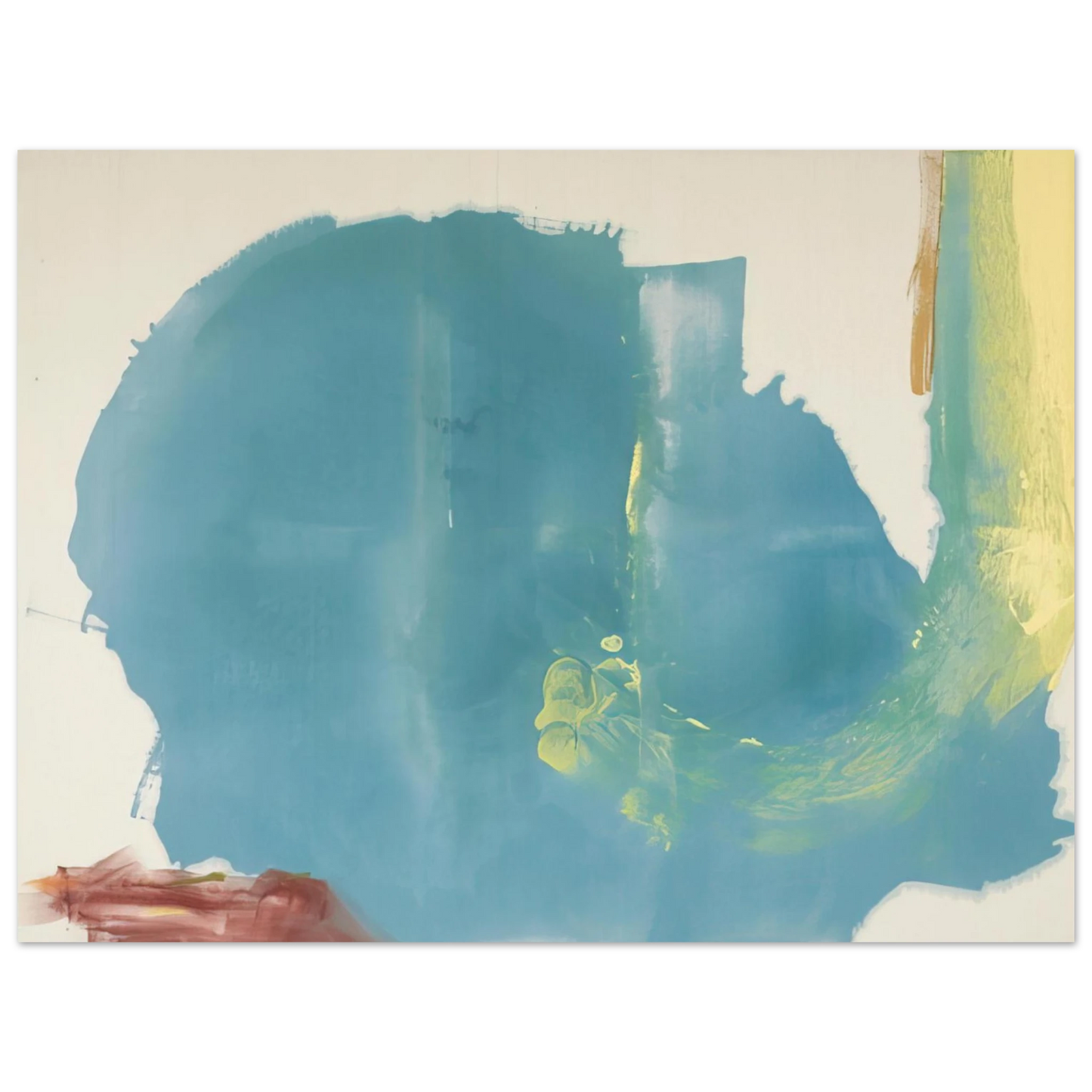 Helen Frankenthaler - Where Necessary - 1977 Wall art - A3 (29.7 x 42  cm) - Premium Wooden Framed Poster With Fine Art Paper-canvas - Wood frame