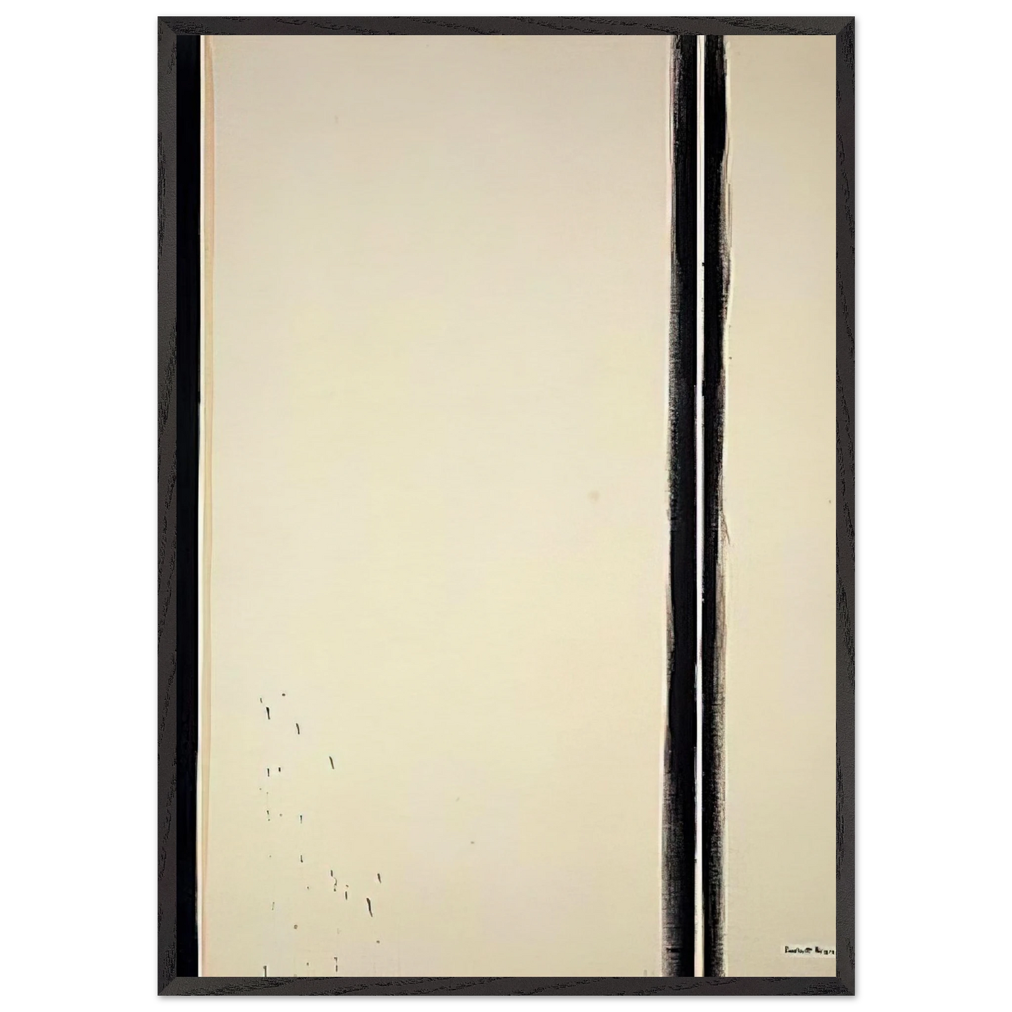 The Station of the Cross - Fourth Station - Barnett Newman 70x100 cm / 28x40 inches Framed Art Print – Black Wooden Frame