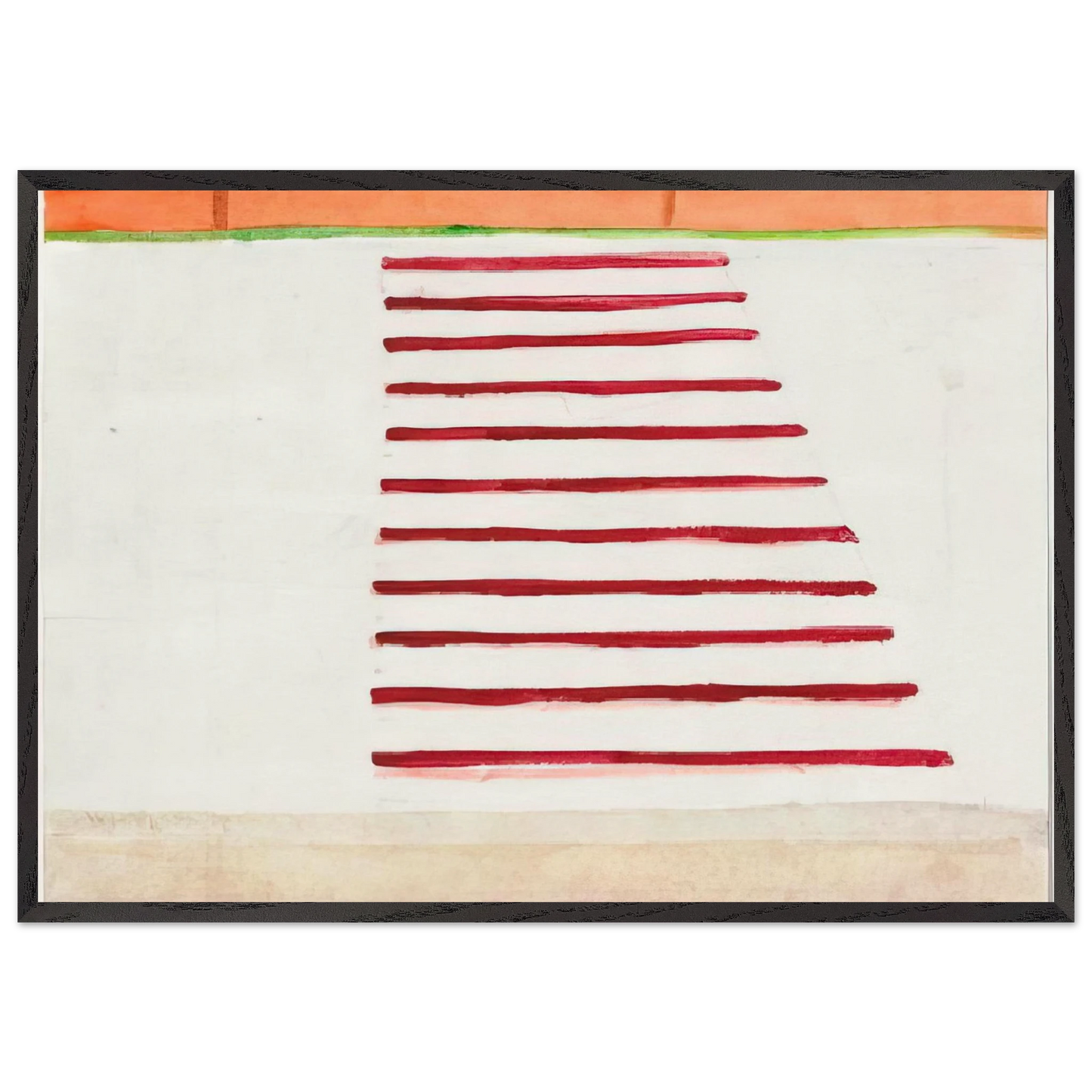 Untitled - 2002 N3 - Raoul De Keyser 70x100 cm / 28x40 inches Framed Art Print – Black Wooden Frame