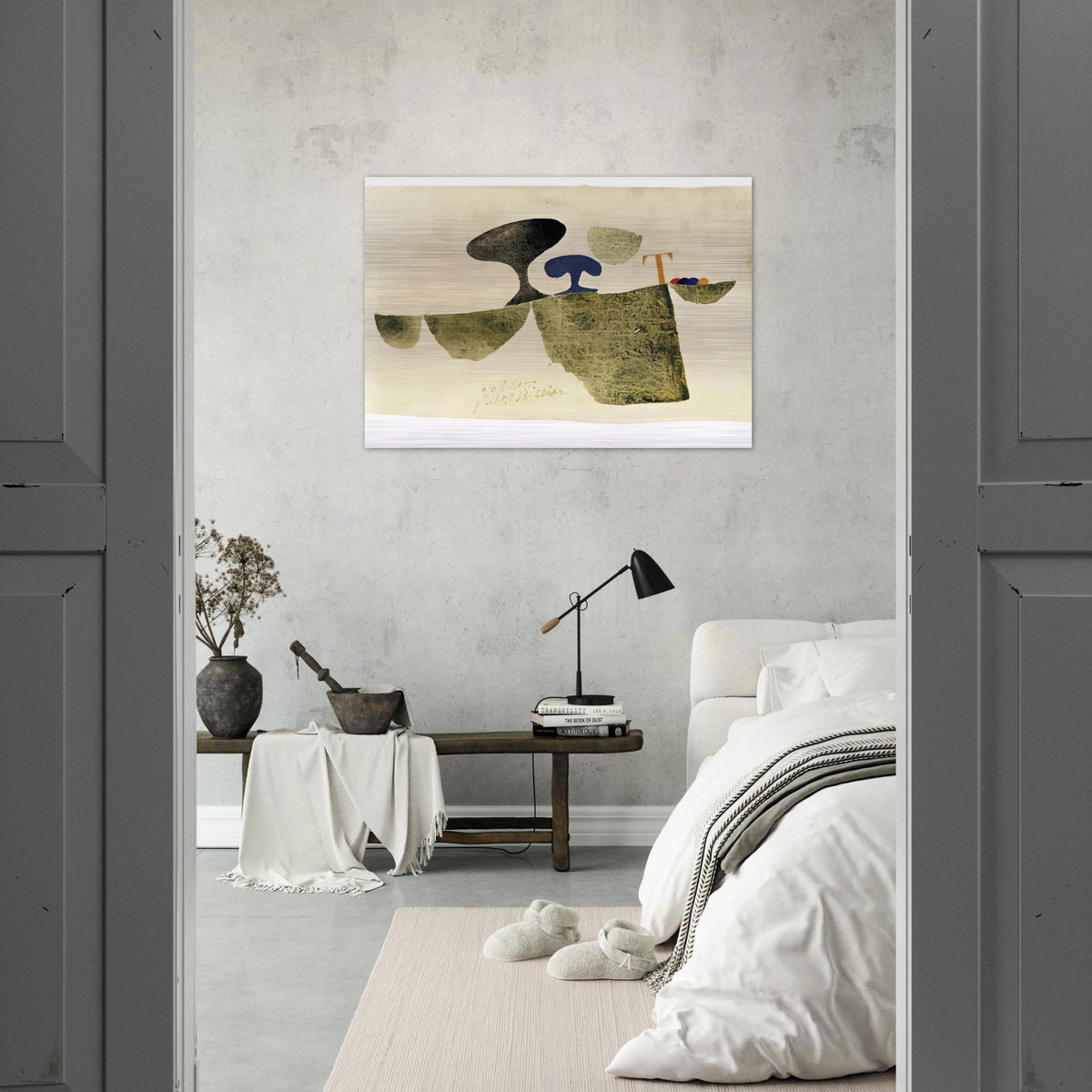 29.6.61 T - 1961 - Julius Bissier Brushed Aluminum Print - 70x100 cm / 28x40 inches | Julius Bissier Aluminum Print | Julius Bissier Prints