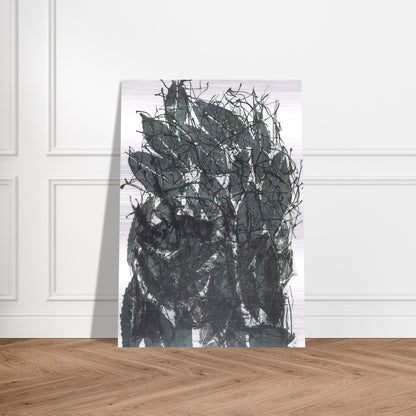 Leaves I - Jean-Paul Riopelle Brushed Aluminum Print - 70x100 cm / 28x40 inches | Jean-Paul Riopelle Aluminum Print | Jean-Paul Riopelle Prints