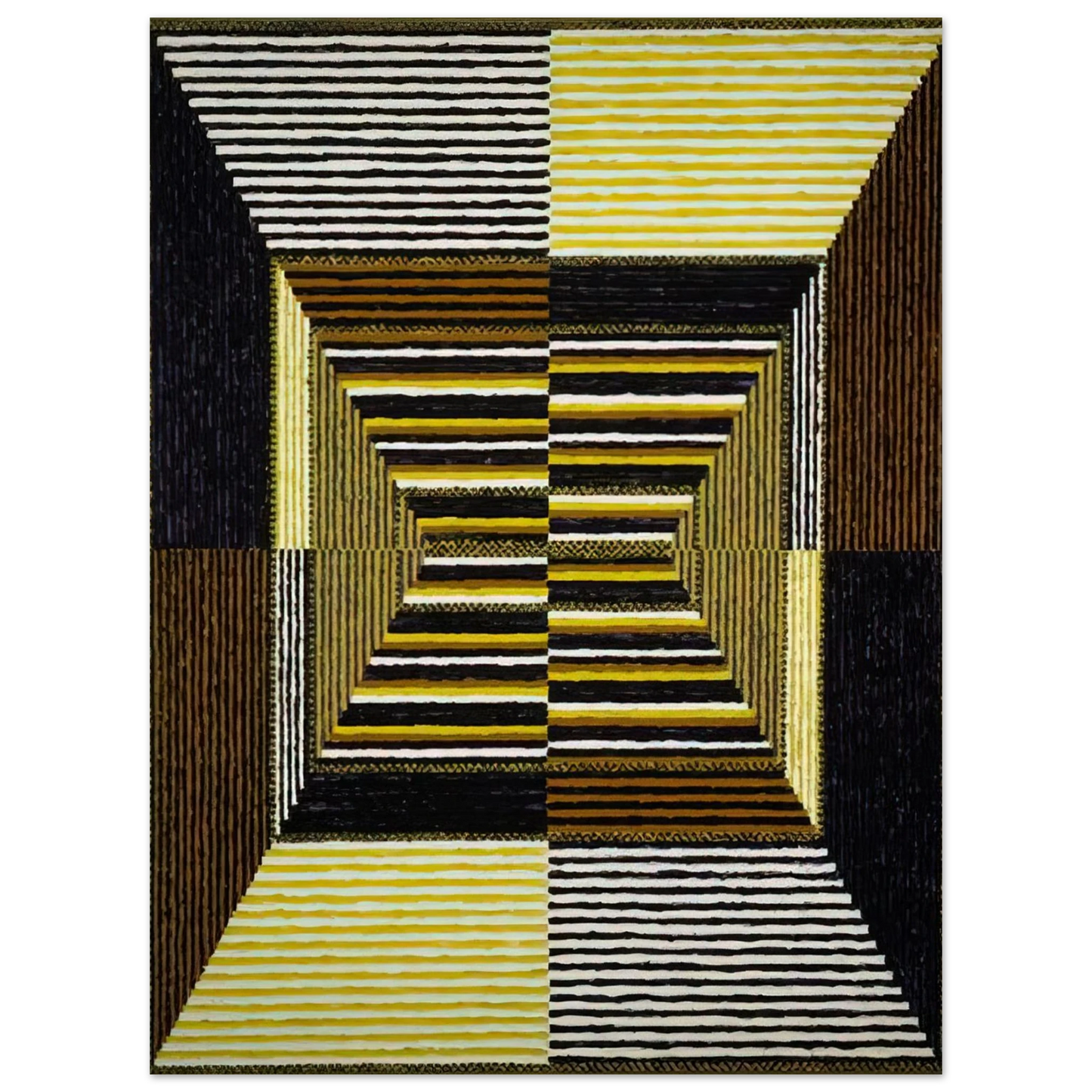 Alfred Jensen - The Acrobatic Rectangle, Per Eleven - 1967  75x100 cm / 30x40inches Fine Art Poster