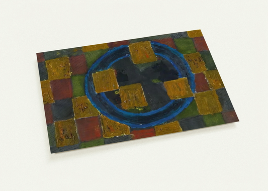 Kreise und Quadrate - 1963 By Johannes Itten Pack of 10 Post Cards | Johannes Itten Post Cards | A6 (10.5 x 14.8 cm) - 4.1 x 5.8 inches
