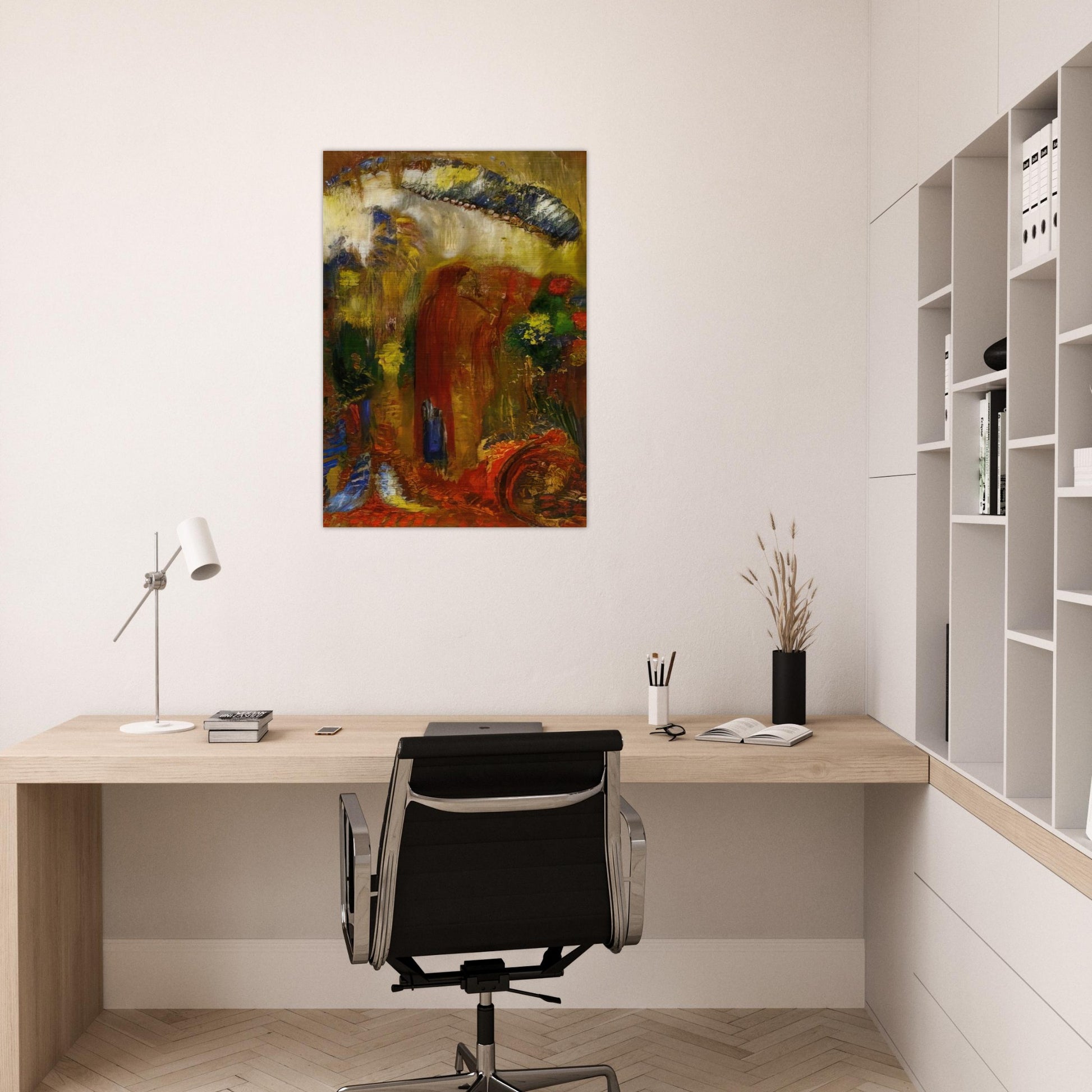 THE SERMON - Odilon Redon Brushed Aluminum Print - 70x100 cm / 28x40 inches | Odilon Redon Aluminum Print | Odilon Redon Prints