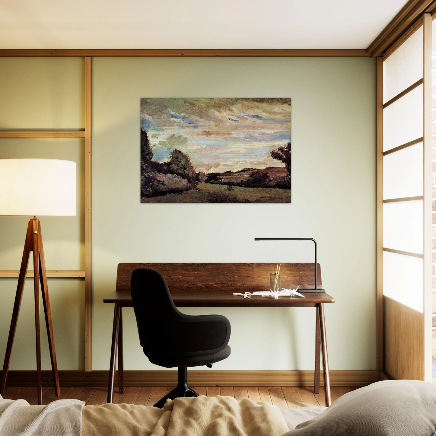 Landscape with Dunes - Vincent van Gogh Brushed Aluminum Print - 70x100 cm / 28x40 inches | Vincent van Gogh Aluminum Print | Vincent van Gogh Prints