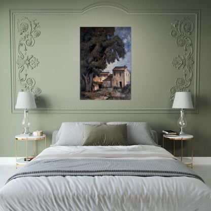 MERIGGIO 1927 - Carlo Carra Brushed Aluminum Print - 70x100 cm / 28x40 inches | Carlo Carra Aluminum Print | Carlo Carra Prints