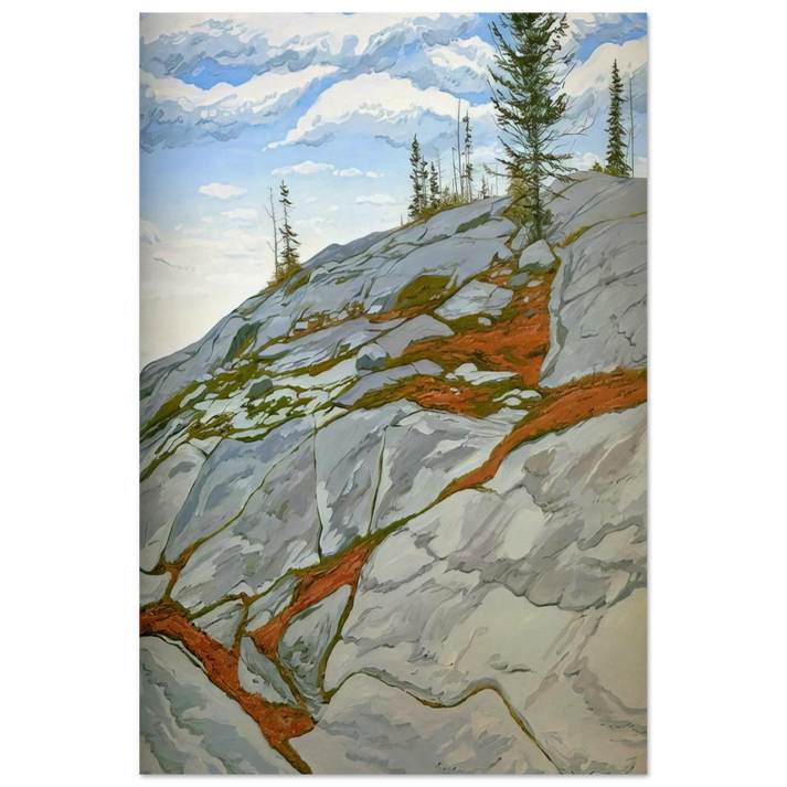 Blueberries in Fissures - 1983 - Neil Welliver Art Prints - 100x150 cm / 40x60″ inches | Neil Welliver Poster | Neil Welliver Prints