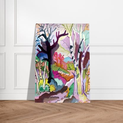 L'hiver dans les bois - 1965 - Charles Lapicque Brushed Aluminum Print - 70x100 cm / 28x40 inches | Charles Lapicque Aluminum Print | Charles Lapicque Prints