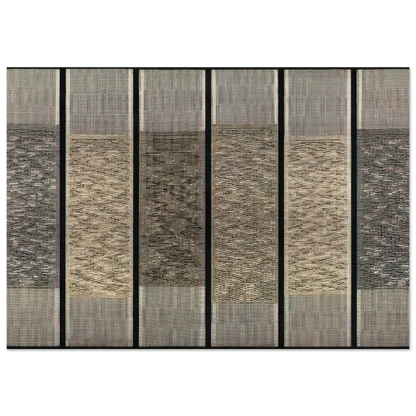 SIX PRAYERS 1965 - Anni Albers Brushed Aluminum Print - 70x100 cm / 28x40 inches | Anni Albers Aluminum Print | Anni Albers Prints