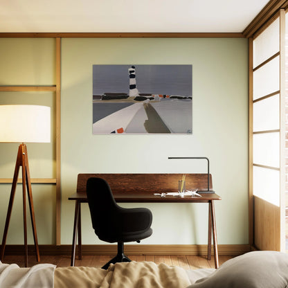 Le Phare - 1952 - Nicolas de Stael Brushed Aluminum Print - 70x100 cm / 28x40 inches | Nicolas de Stael Aluminum Print | Nicolas de Stael Prints