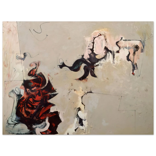 Hassel Smith - Untitled - 1959  75x100 cm / 30x40inches Fine Art Poster