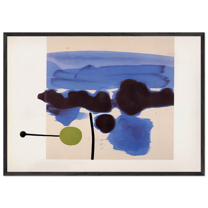 The Passion Flower - 1986 - Victor Pasmore 70x100 cm / 28x40 inches Framed Art Print – Black Wooden Frame