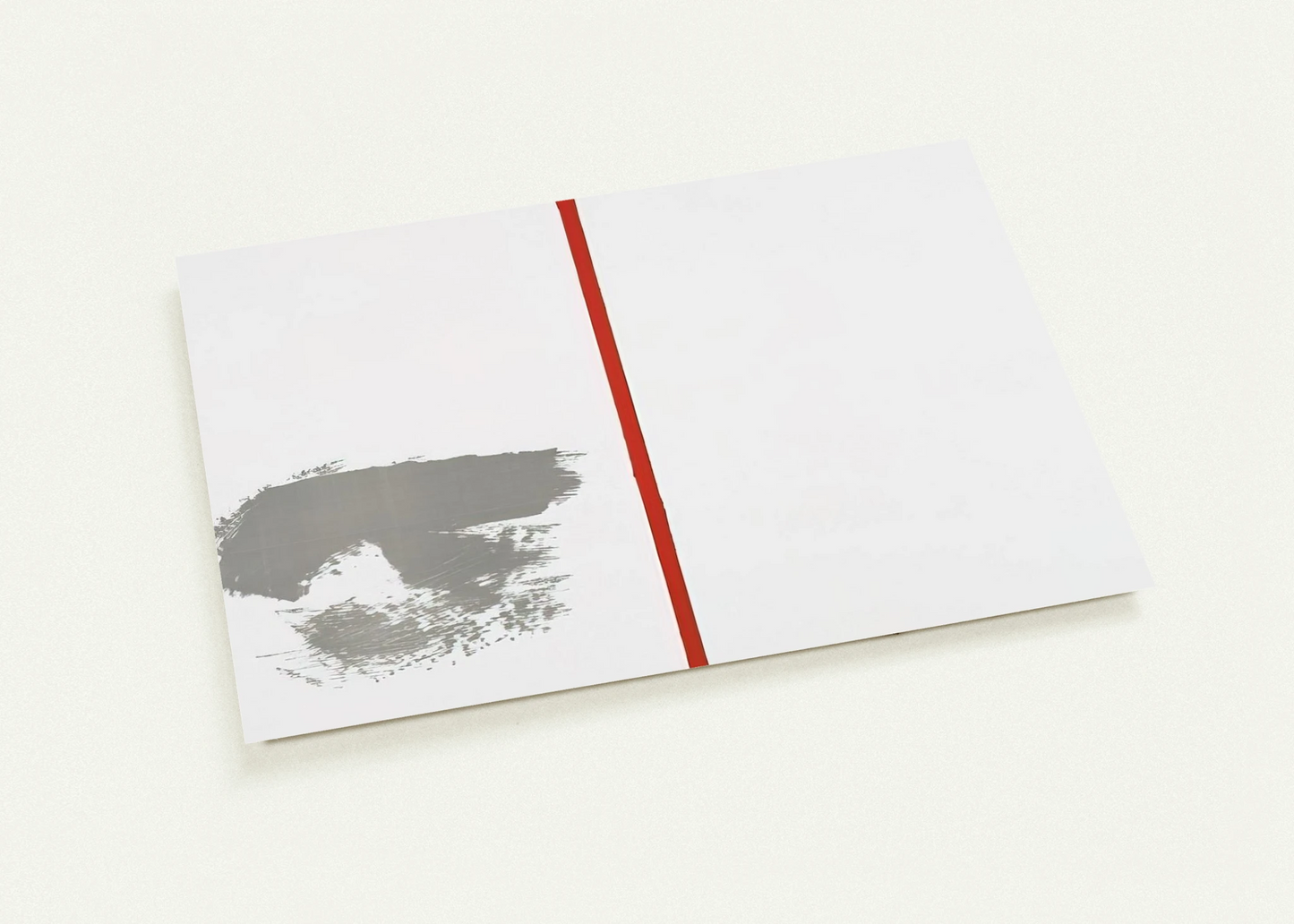 Ohne Titel mit rotem Strich - 1970 By Blinky Palermo Pack of 10 Post Cards | Blinky Palermo Post Cards | A6 (10.5 x 14.8 cm) - 4.1 x 5.8 inches