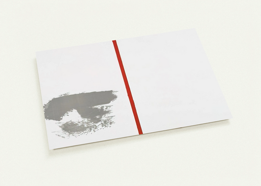 Ohne Titel mit rotem Strich - 1970 By Blinky Palermo Pack of 10 Post Cards | Blinky Palermo Post Cards | A6 (10.5 x 14.8 cm) - 4.1 x 5.8 inches