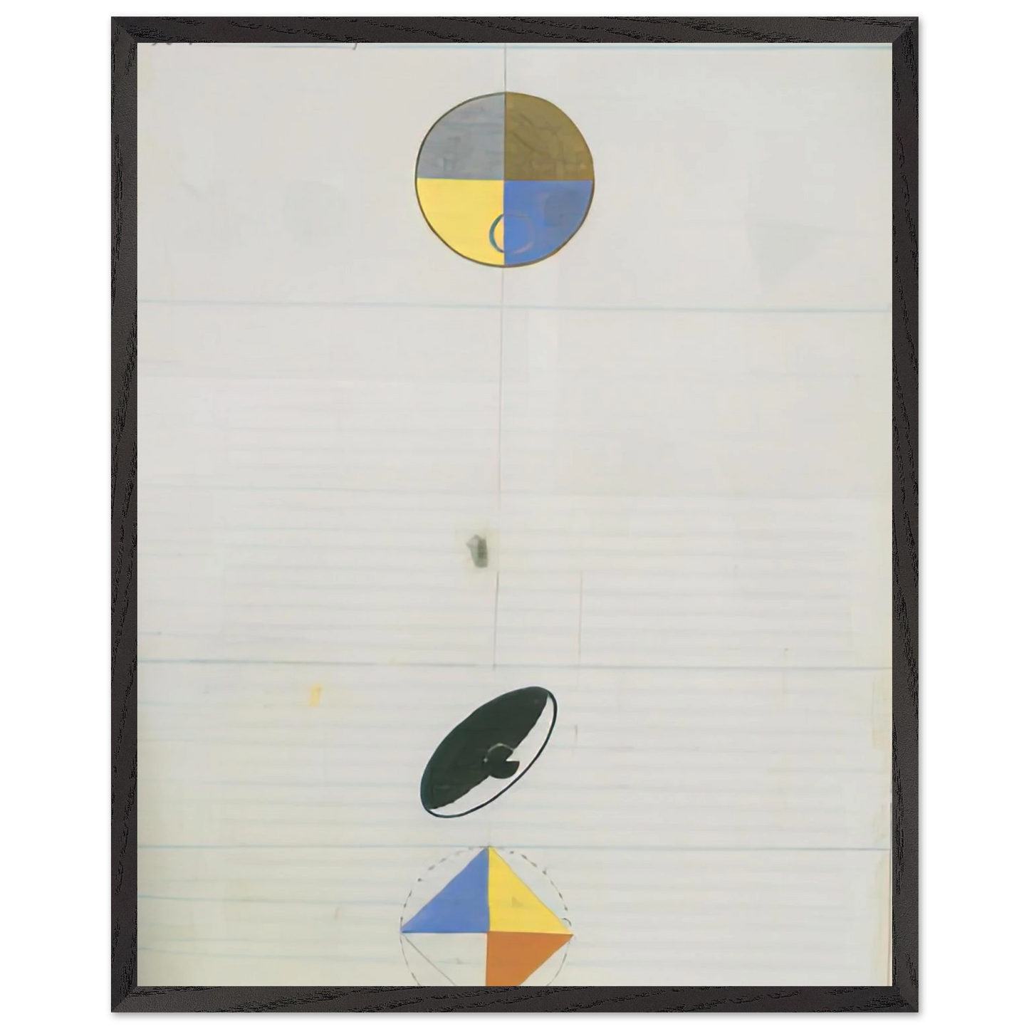 Hilma af Klint - SERIES NO VII NO 3F 1920 Wall art - 30x45 cm / 12x18 inches - Premium Wooden Framed Poster With Fine Art Paper - Black frame