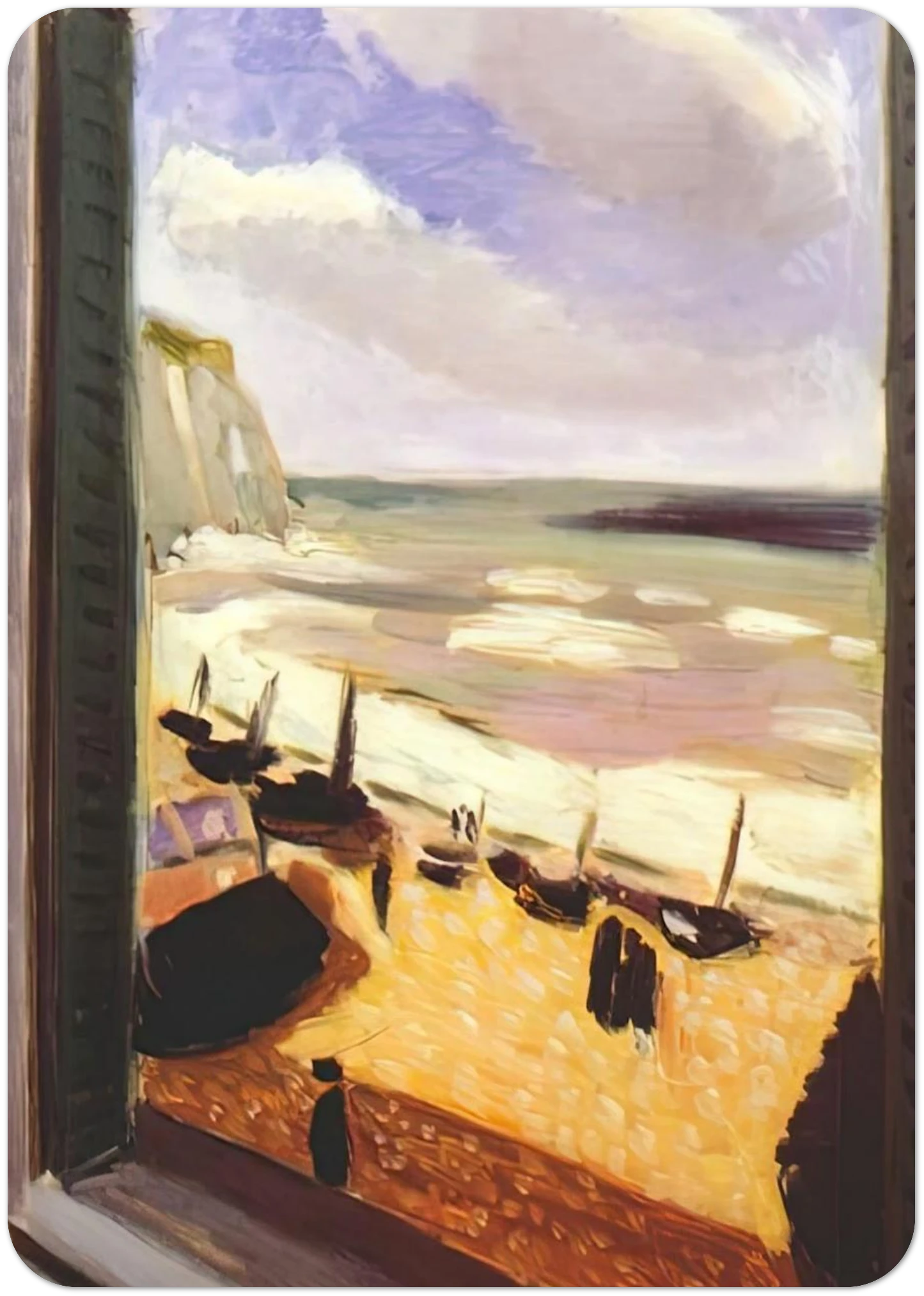 OPEN WINDOW AT ETRETAT 1921 By Henri Matisse Pack of 10 Post Cards | Henri Matisse Post Cards | A6 (10.5 x 14.8 cm) - 4.1 x 5.8 inches