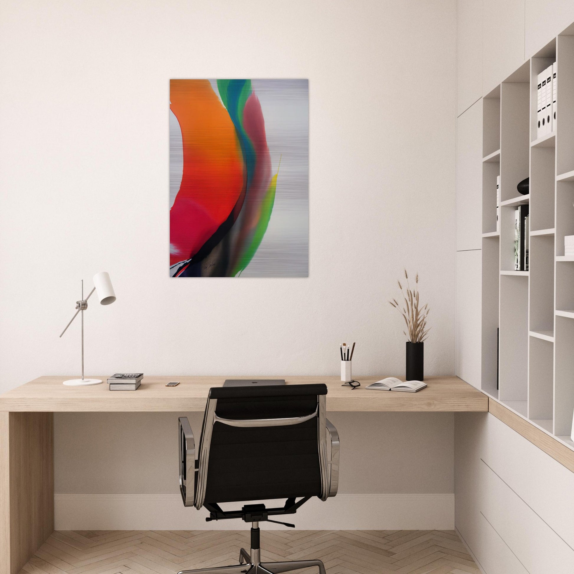 Phenomena Montezuma s Band - Paul Jenkins Brushed Aluminum Print - 70x100 cm / 28x40 inches | Paul Jenkins Aluminum Print | Paul Jenkins Prints