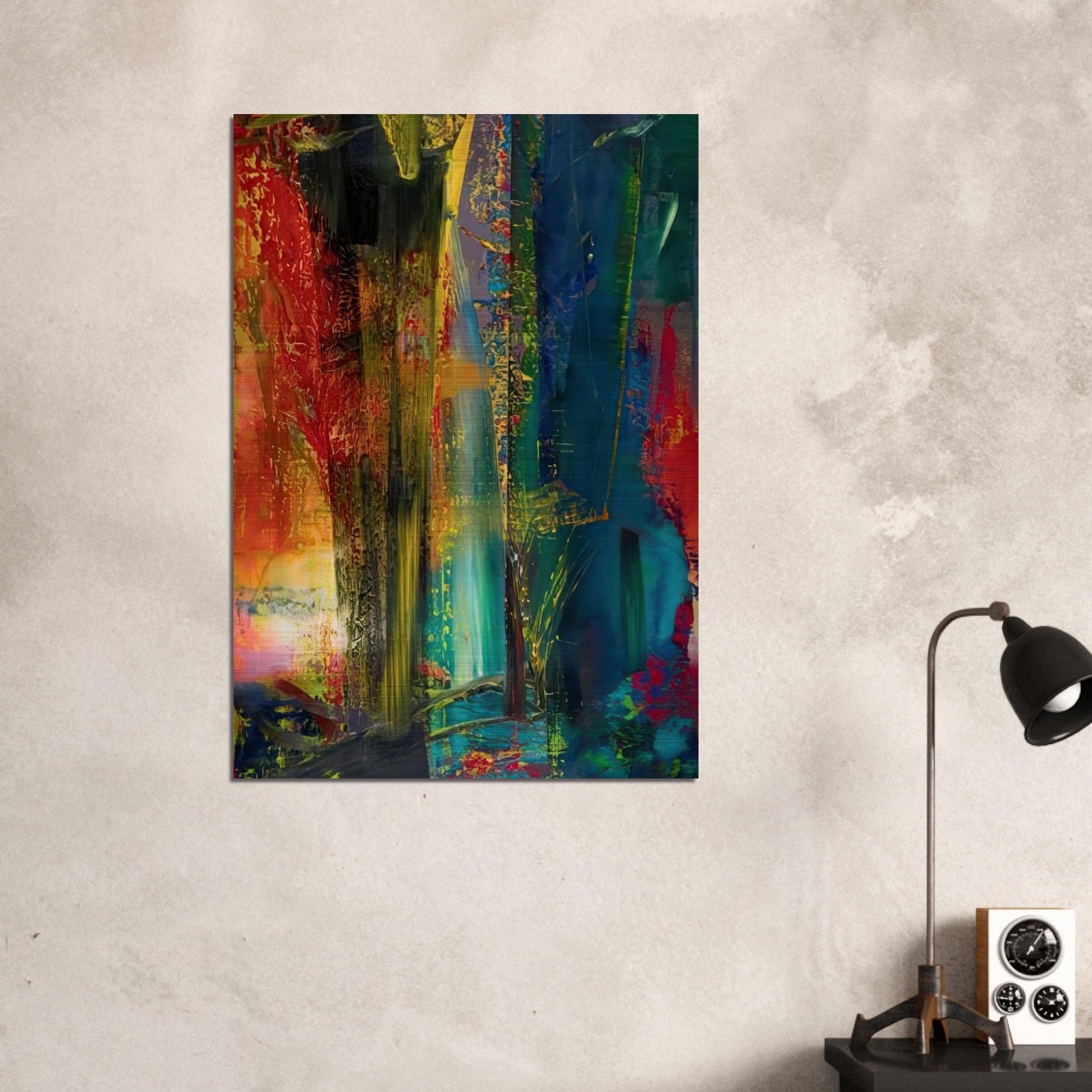 ABSTRACT PAINTING 599 1986 - Gerhard Richter Brushed Aluminum Print - 70x100 cm / 28x40 inches | Gerhard Richter Aluminum Print | Gerhard Richter Prints