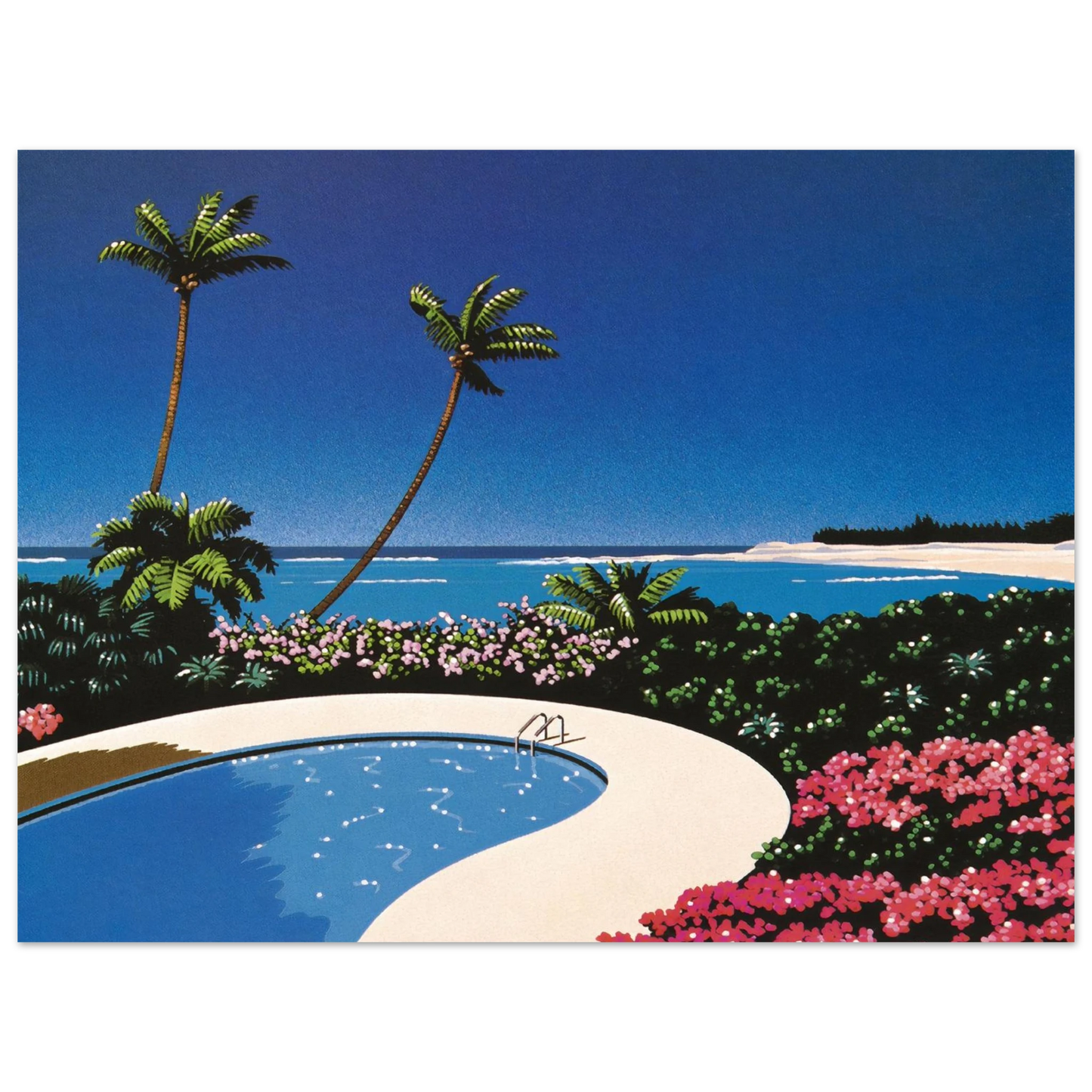 Hiroshi Nagai - Fall of Sound Wall Art - 21x29.7 cm / 8x12" - Fine Art Poster - -
