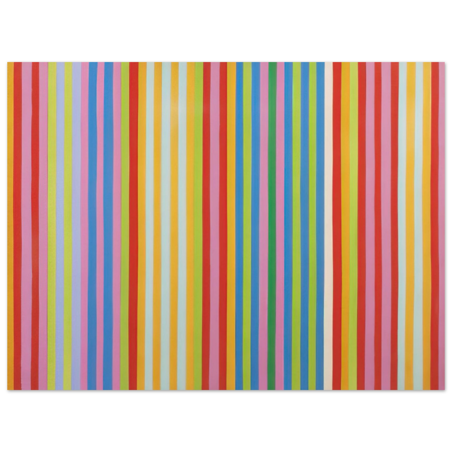 Gene Davis - Red Chatterbox - 1967  75x100 cm / 30x40inches Fine Art Poster