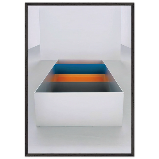 Untitled 89-10 Menziken - 1989 - Donald Judd 70x100 cm / 28x40 inches Framed Art Print – Black Wooden Frame