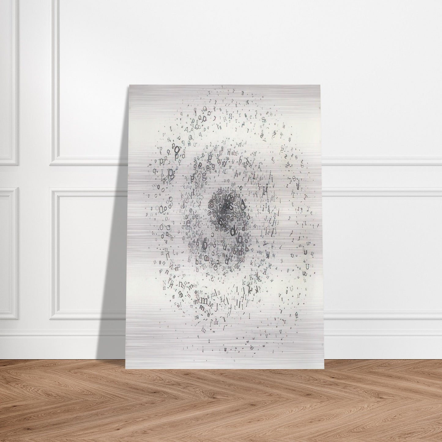 Untitled From the series Graphic Objects - 1972 - Mira Schendel Brushed Aluminum Print - 70x100 cm / 28x40 inches | Mira Schendel Aluminum Print | Mira Schendel Prints