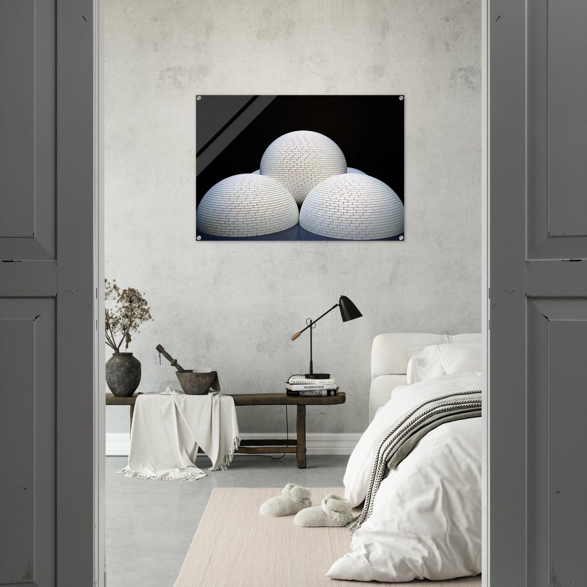 Model for Brick Structure four domes and a sphere - Sol LeWitt Acrylic Print - 70x100 cm / 28x40″ inches | Sol LeWitt Wall Art | Sol LeWitt Prints