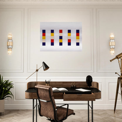 Red Yellow Blue White - Ellsworth Kelly Brushed Aluminum Print - 70x100 cm / 28x40 inches | Ellsworth Kelly Aluminum Print | Ellsworth Kelly Prints